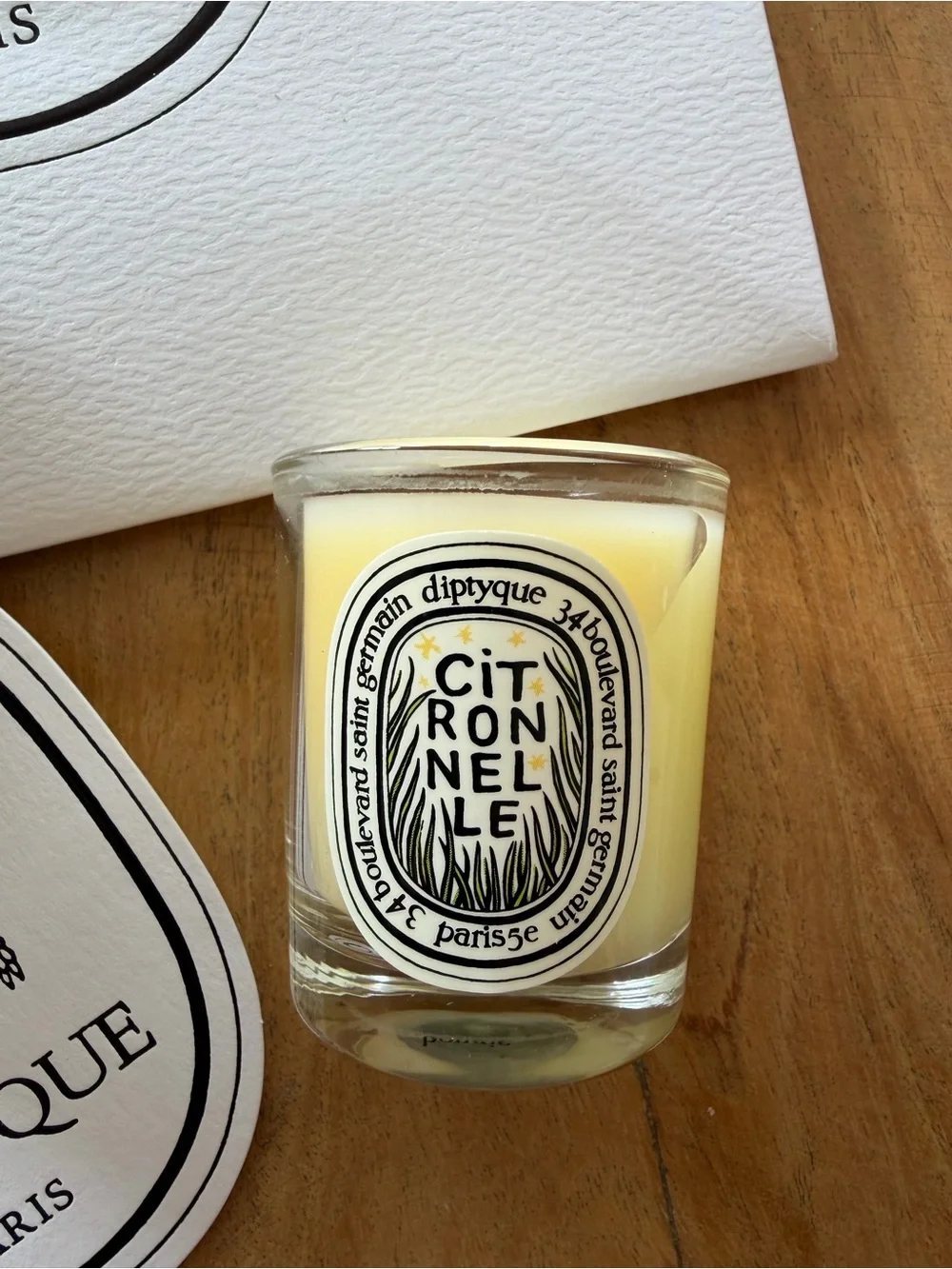 Diptyque Citronnelle Candle Set with a Bag